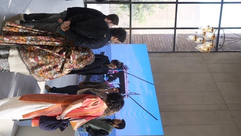 Traditional craft demonstrations at the exhibition.