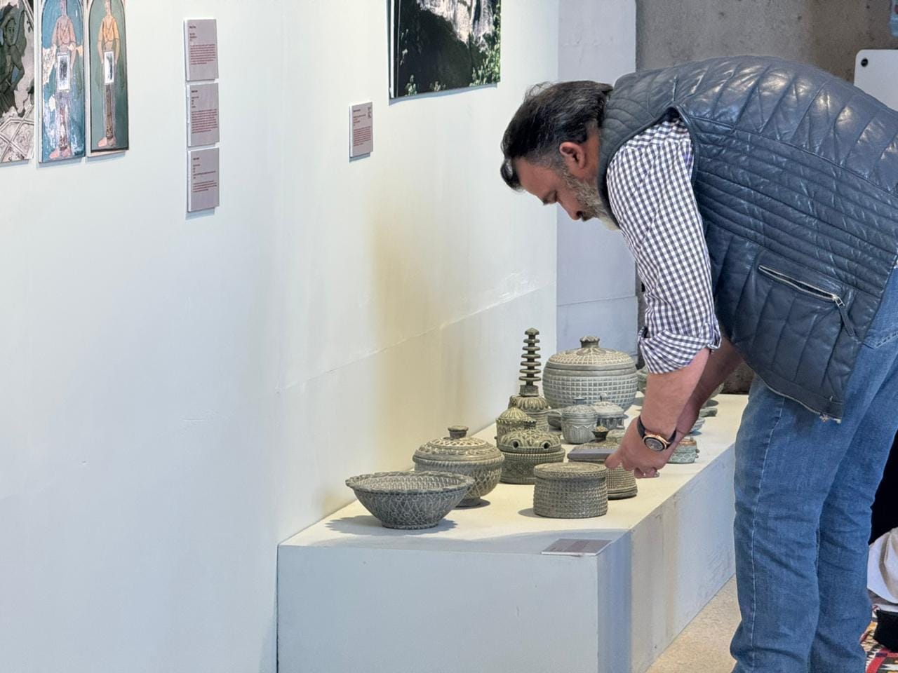 Traditional objects and artifacts on display.