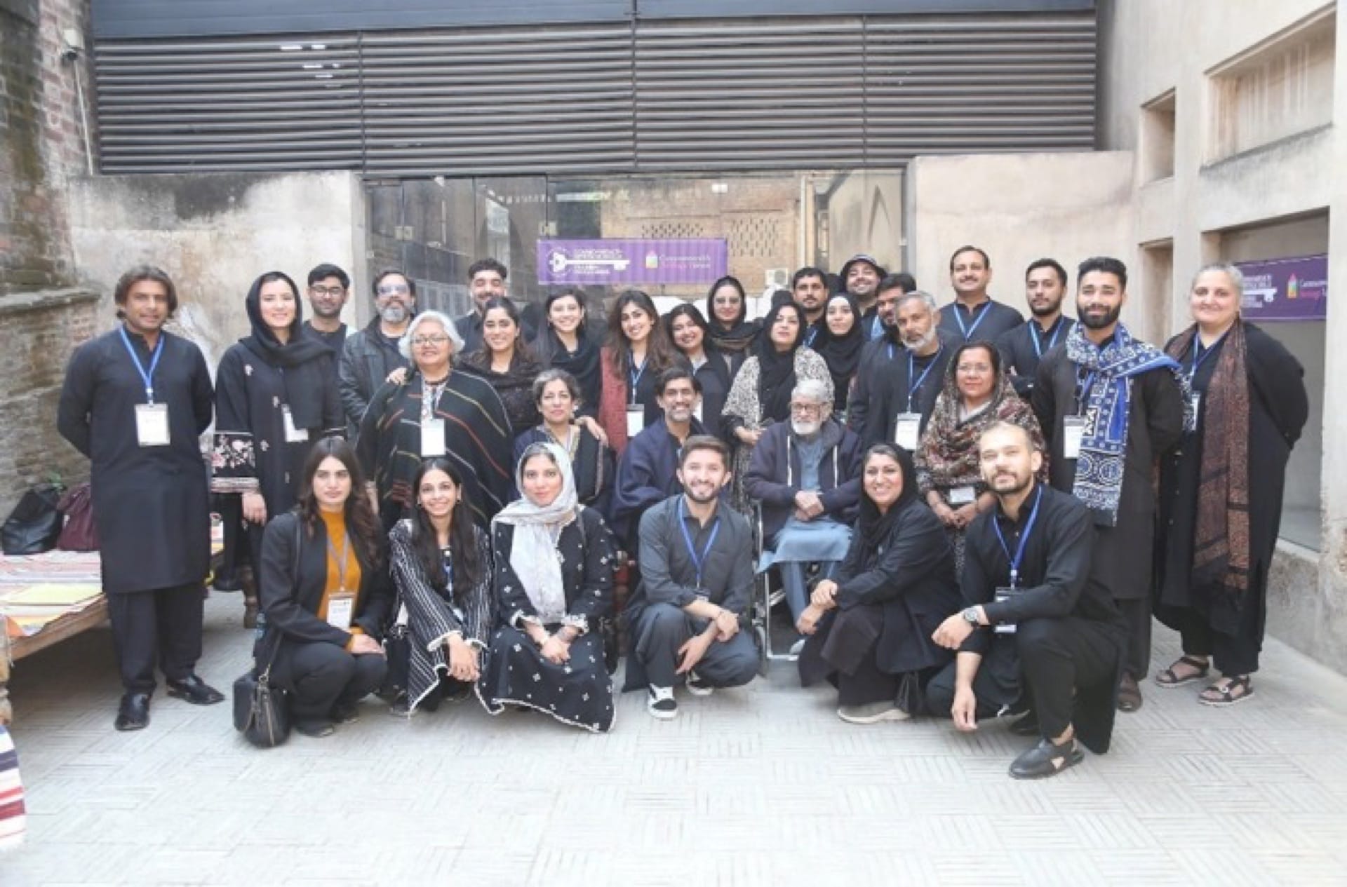Officials, experts, participants and CROMLahore members at the culminating exhibition.