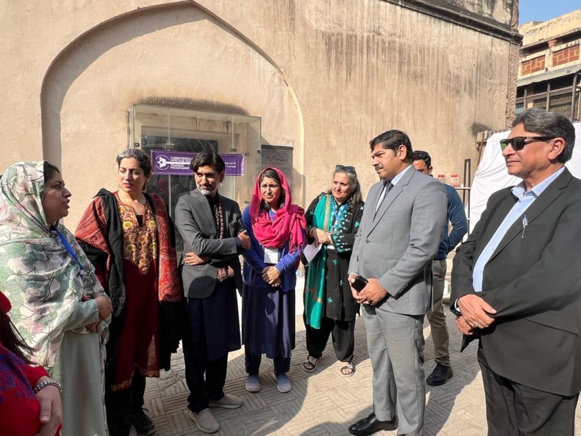 Officials, experts, participants and CROMLahore members at the culminating exhibition.